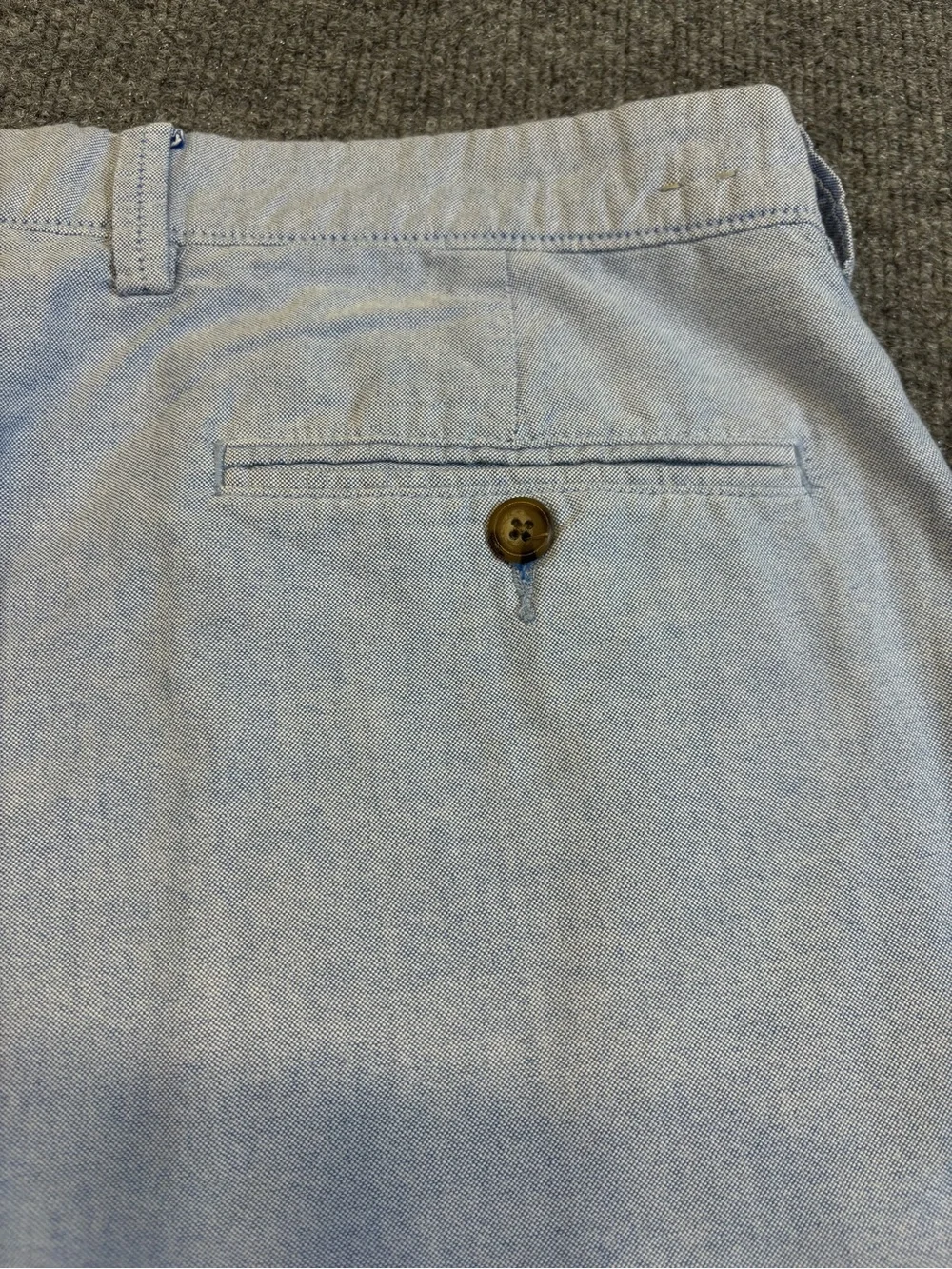 J.Crew Men's Oxford Chino Shorts Light Blue Size 35 Cotton 10